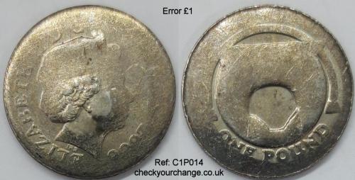 £1 Error, Ref: C1P014